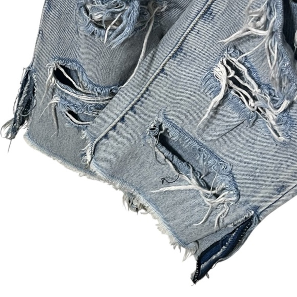 AO.LA by Alice and Olivia Jeans 25 Light Indigo Distressed Split‎ Hem Denim - Picture 5 of 14